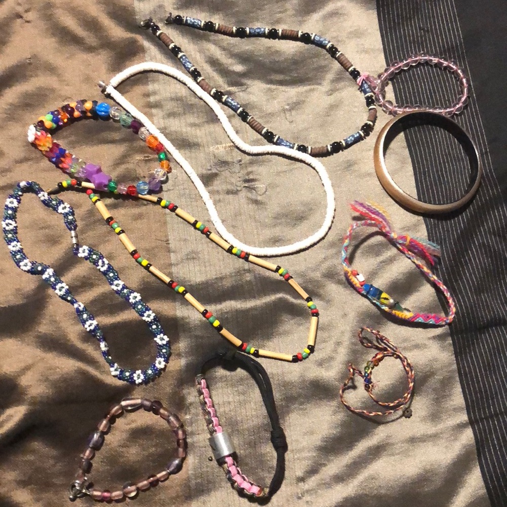 Lot of necklaces and bracelets